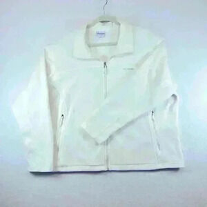 Columbia Fleece Jacket Plus Size 3X Ivory